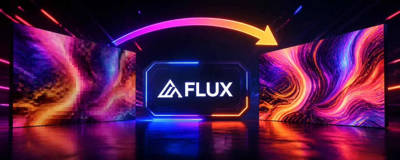 FLUX Upscale от BFL: чистит артефакты из ИИ-видео — и доводит его до 4K