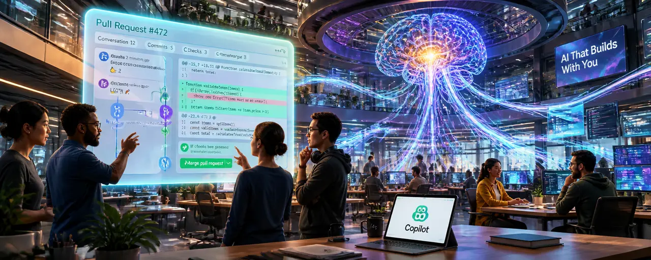 GitHub Copilot пишет код и открывает Pull Request — из Slack и Teams
