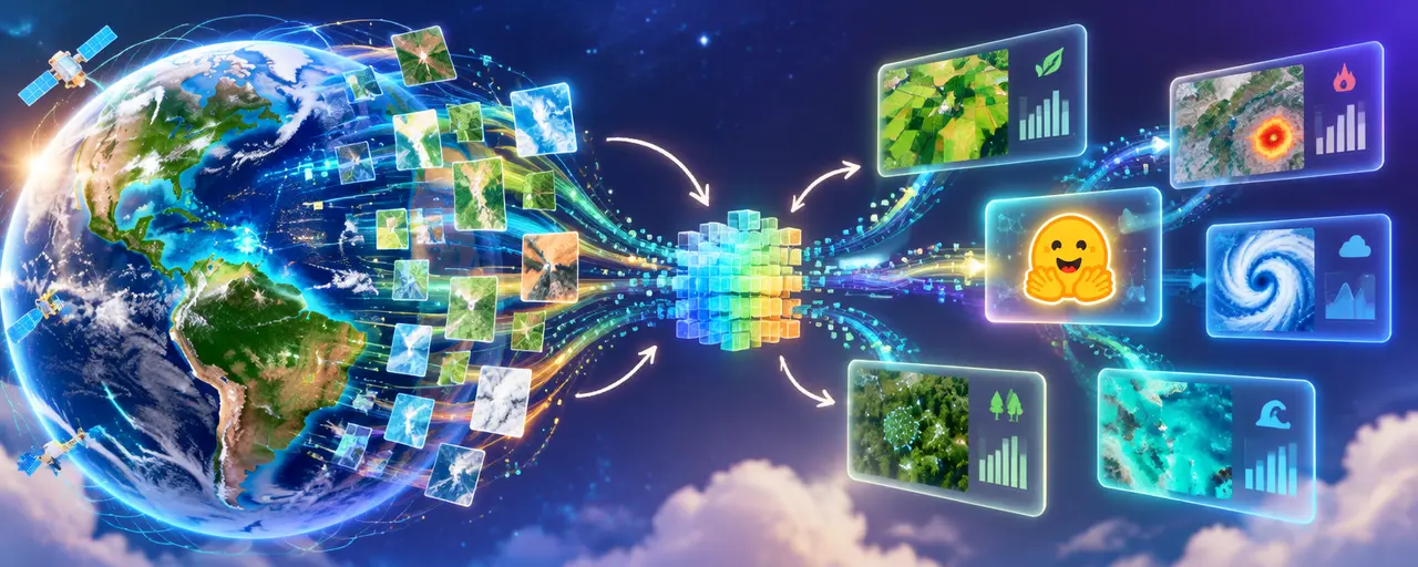 OlmoEarth v1.3: Спутниковые эмбеддинги для планеты — и без GPU